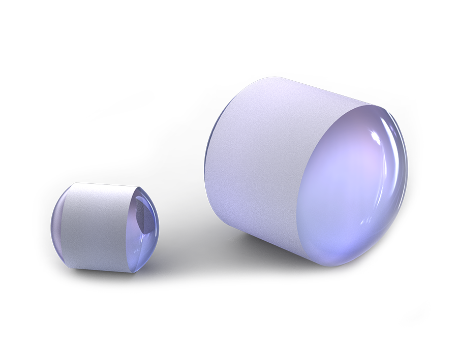 UV Fused Silica Drum Lenses