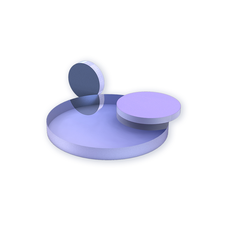 Single Surface Optical Flats Φ25.4mm Thickness=12.7±1mm Uncoated H-K9L optical glass